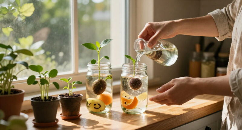 How To Grow Free Plants From Fruit Seeds And Veg Peelings On Your Kitchen Windowsill