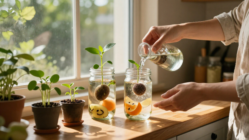 How To Grow Free Plants From Fruit Seeds And Veg Peelings On Your Kitchen Windowsill