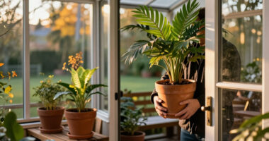 When To Bring Houseplants Inside—and How To Keep Them Healthy All Winter
