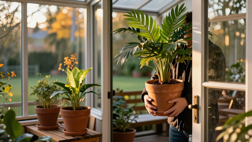 When To Bring Houseplants Inside—and How To Keep Them Healthy All Winter