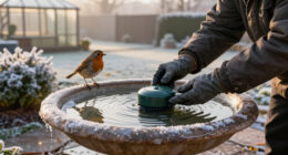 Wildlife Experts Say This Clever Gadget Will Stop Your Bird Bath From Freezing Over This Winter – It’s A Fuss-free Way To Support Birds In Cold Weather