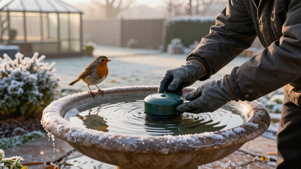 Wildlife Experts Say This Clever Gadget Will Stop Your Bird Bath From Freezing Over This Winter – It’s A Fuss-free Way To Support Birds In Cold Weather